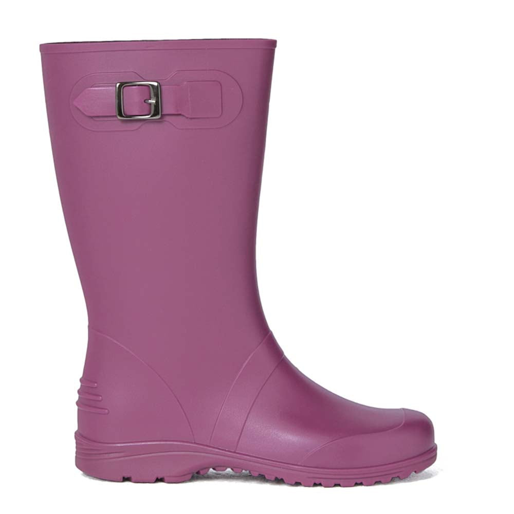 Bota de lluvia impermeable mujer fucsia Ginna