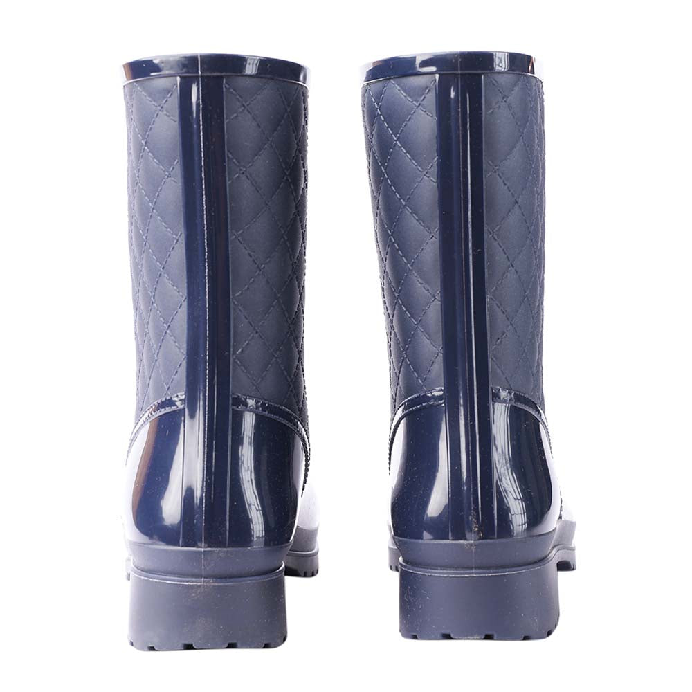 Bota de lluvia impermeable mujer azul Melissa