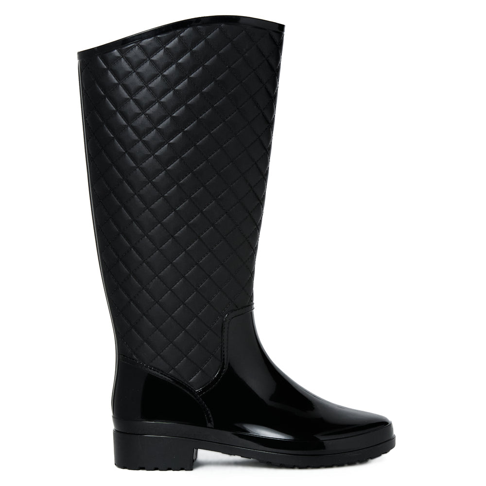 Bota de lluvia impermeable mujer negro Tania