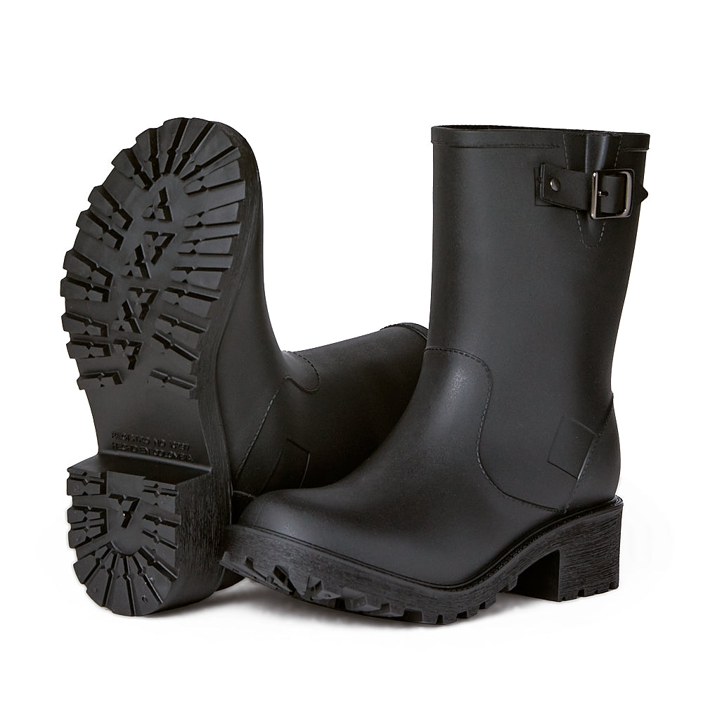 Bota de lluvia impermeable mujer negro Michelle
