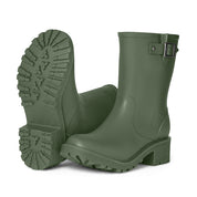 Botas de lluvia impermeables mujer verde Michelle