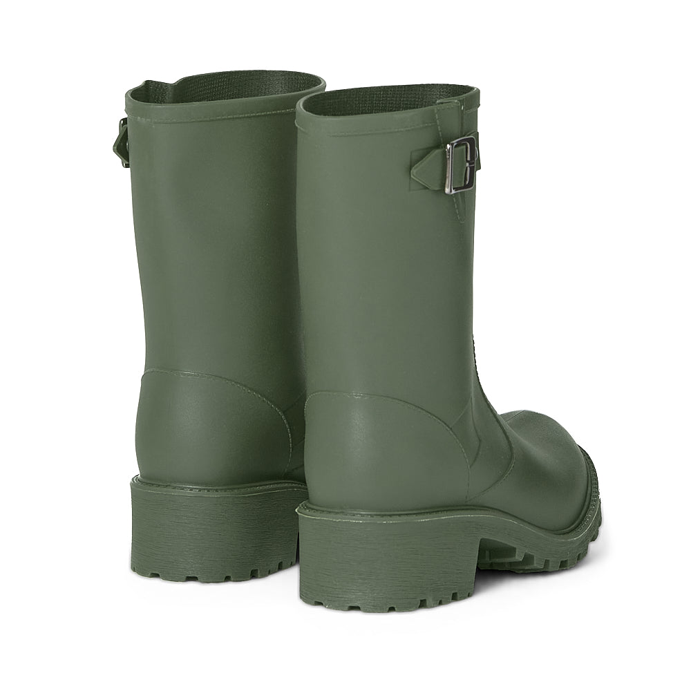 Botas de lluvia impermeables mujer verde Michelle