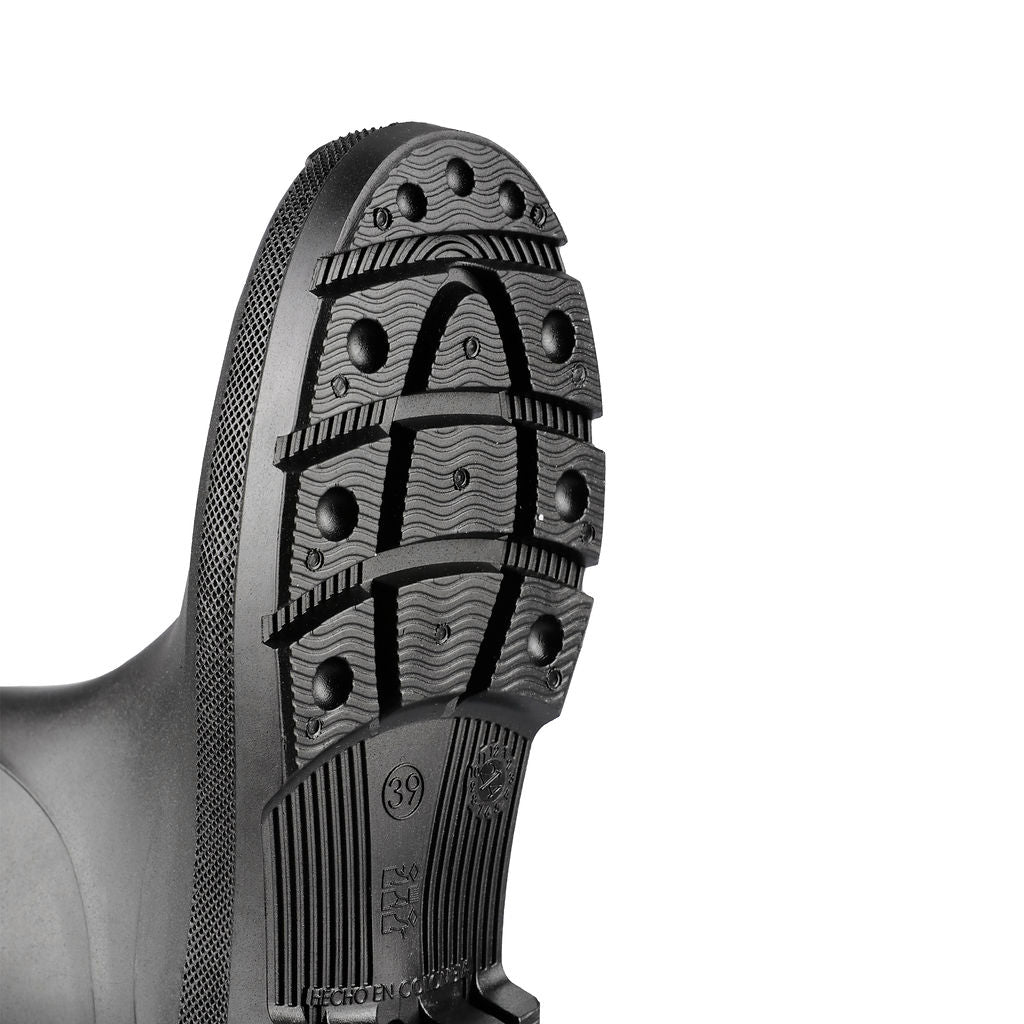 Bota de lluvia impermeable hombre negro Prado