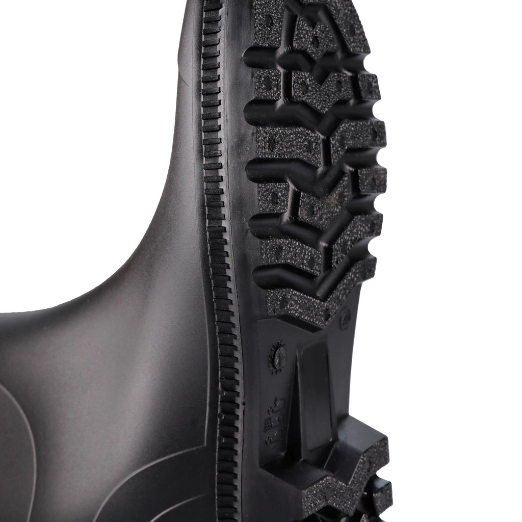 Bota de lluvia impermeable hombre negro Pradera – IDECAL COLOMBIA