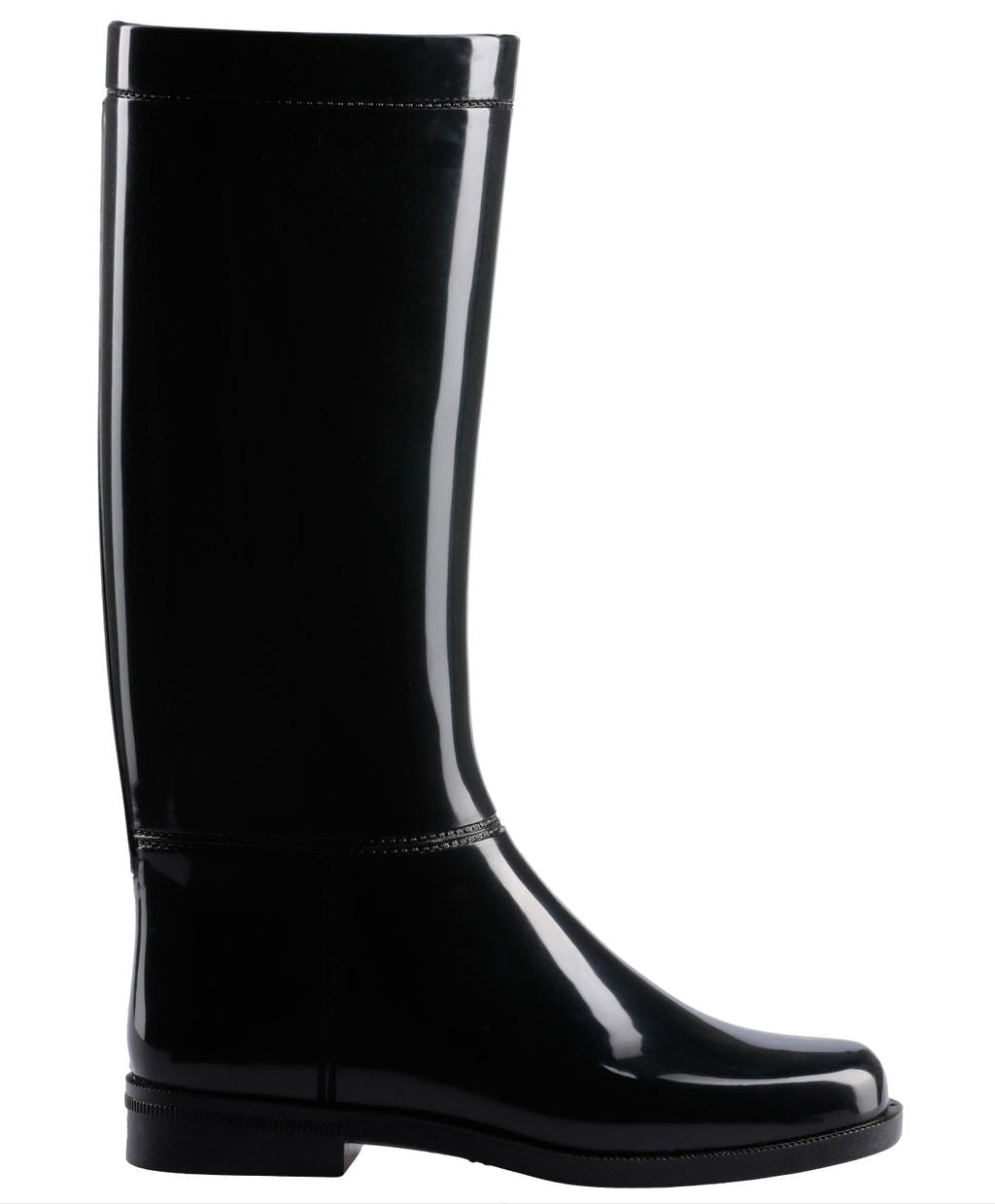 Bota de lluvia impermeable mujer negro Equina