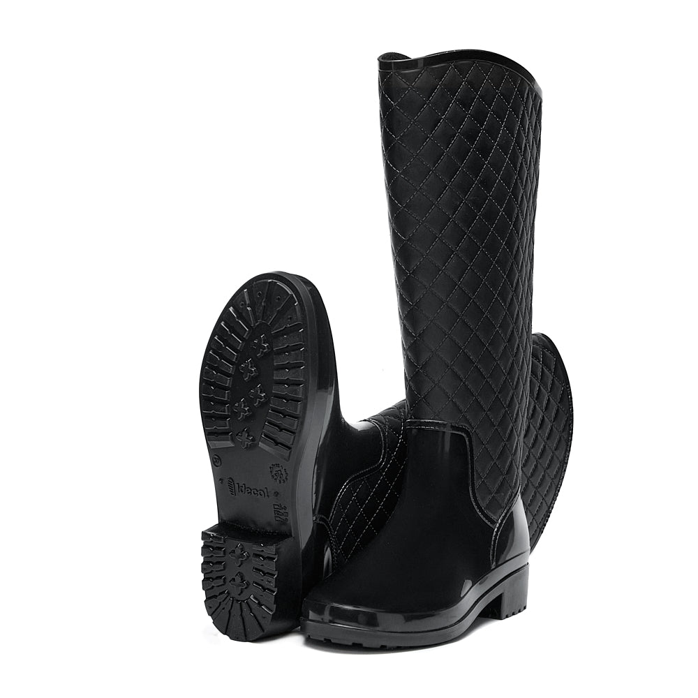 Bota de lluvia impermeable mujer negro Tania