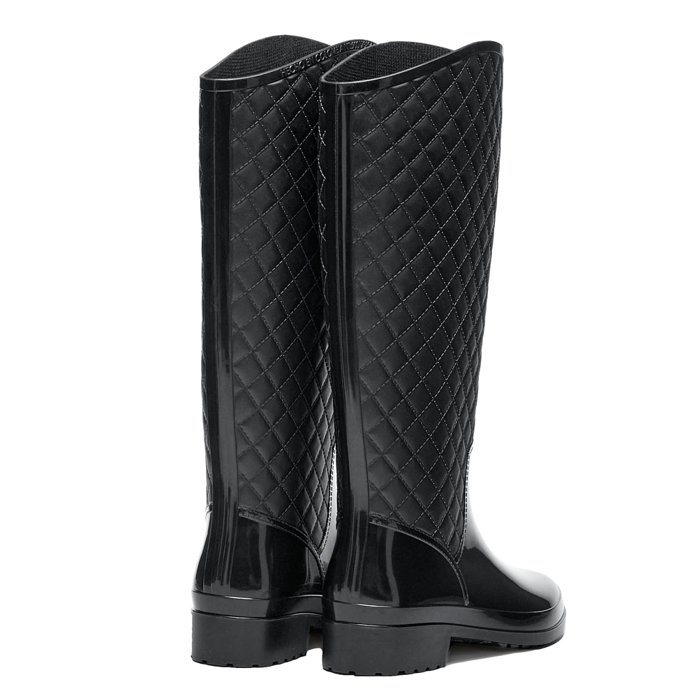 Bota de lluvia impermeable mujer negro Tania