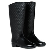 Bota de lluvia impermeable mujer negro Tania