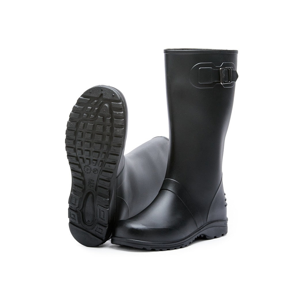 Bota de lluvia impermeable mujer negro Ginna