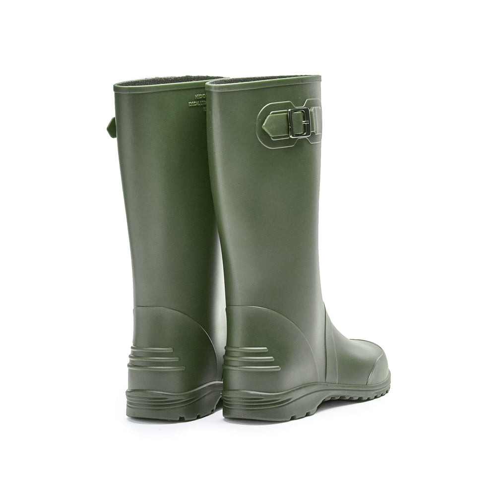 Bota de lluvia impermeable mujer verde Ginna