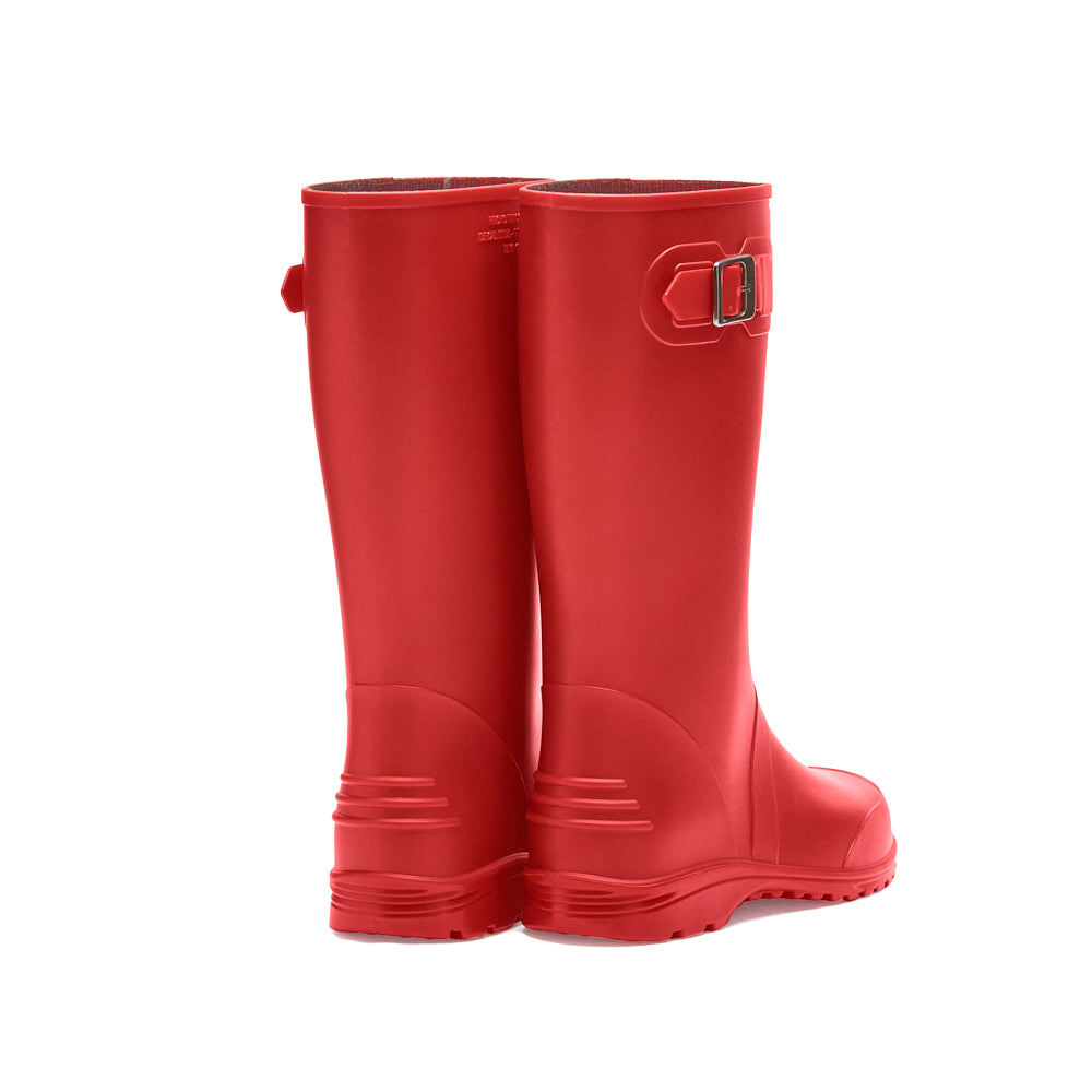 Bota de lluvia impermeable mujer rojo Ginna