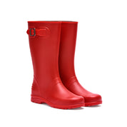 Bota de lluvia impermeable mujer rojo Ginna