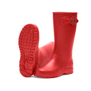 Bota de lluvia impermeable mujer rojo Ginna