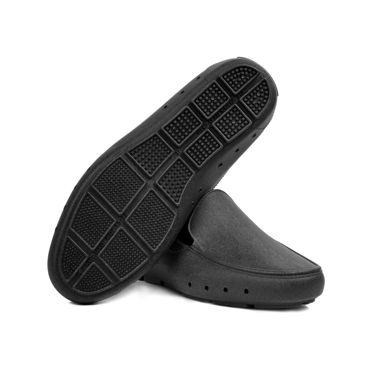 Mocasín resistente al agua negro Papattus