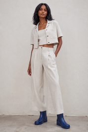 Bota de lluvia impermeable mujer azul Ginna