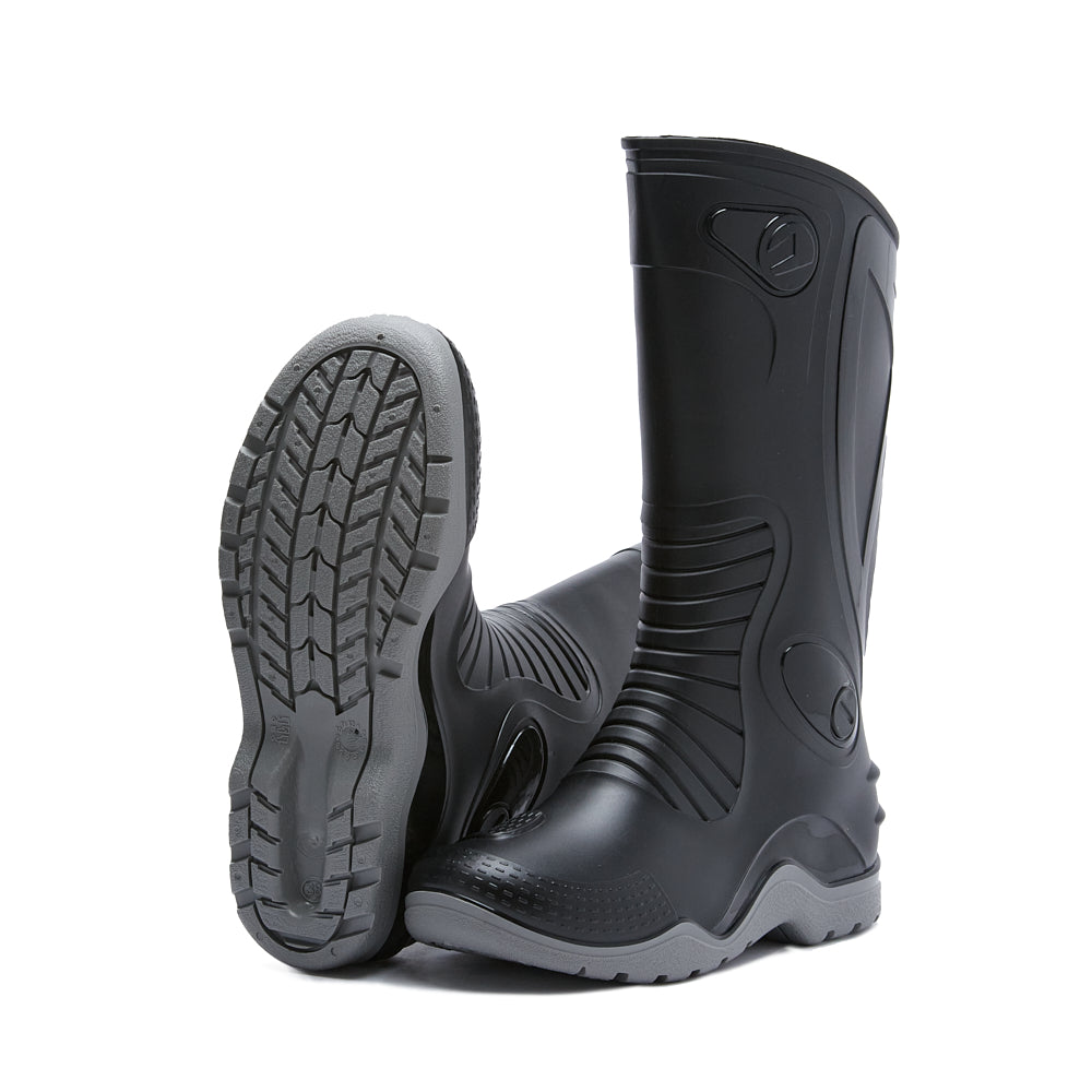 Bota de lluvia impermeable hombre negro Dakar