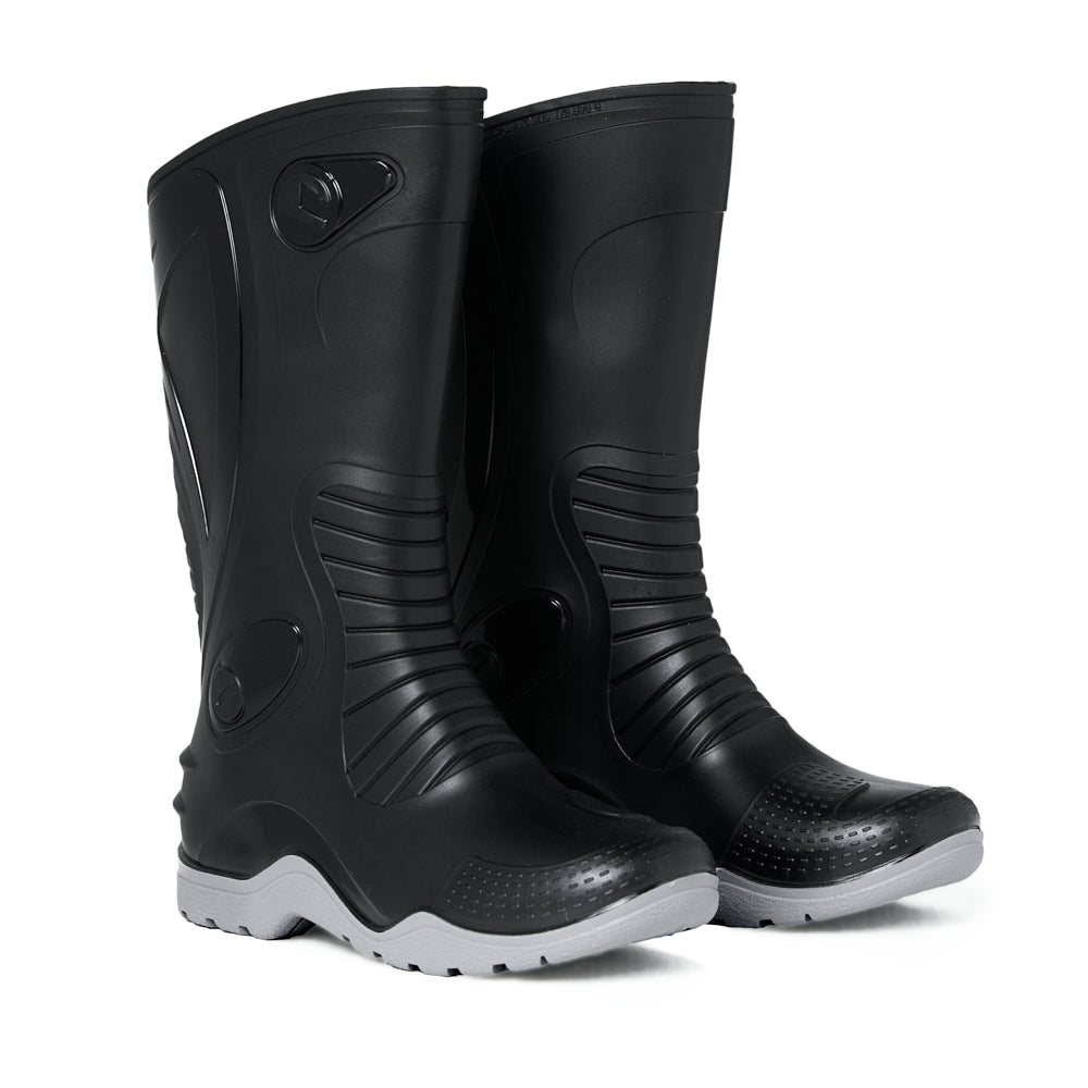 Bota de lluvia impermeable hombre negro Dakar