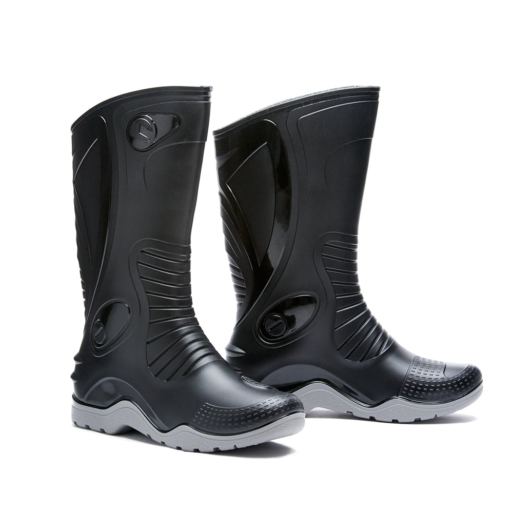 Bota de lluvia impermeable hombre negro Dakar