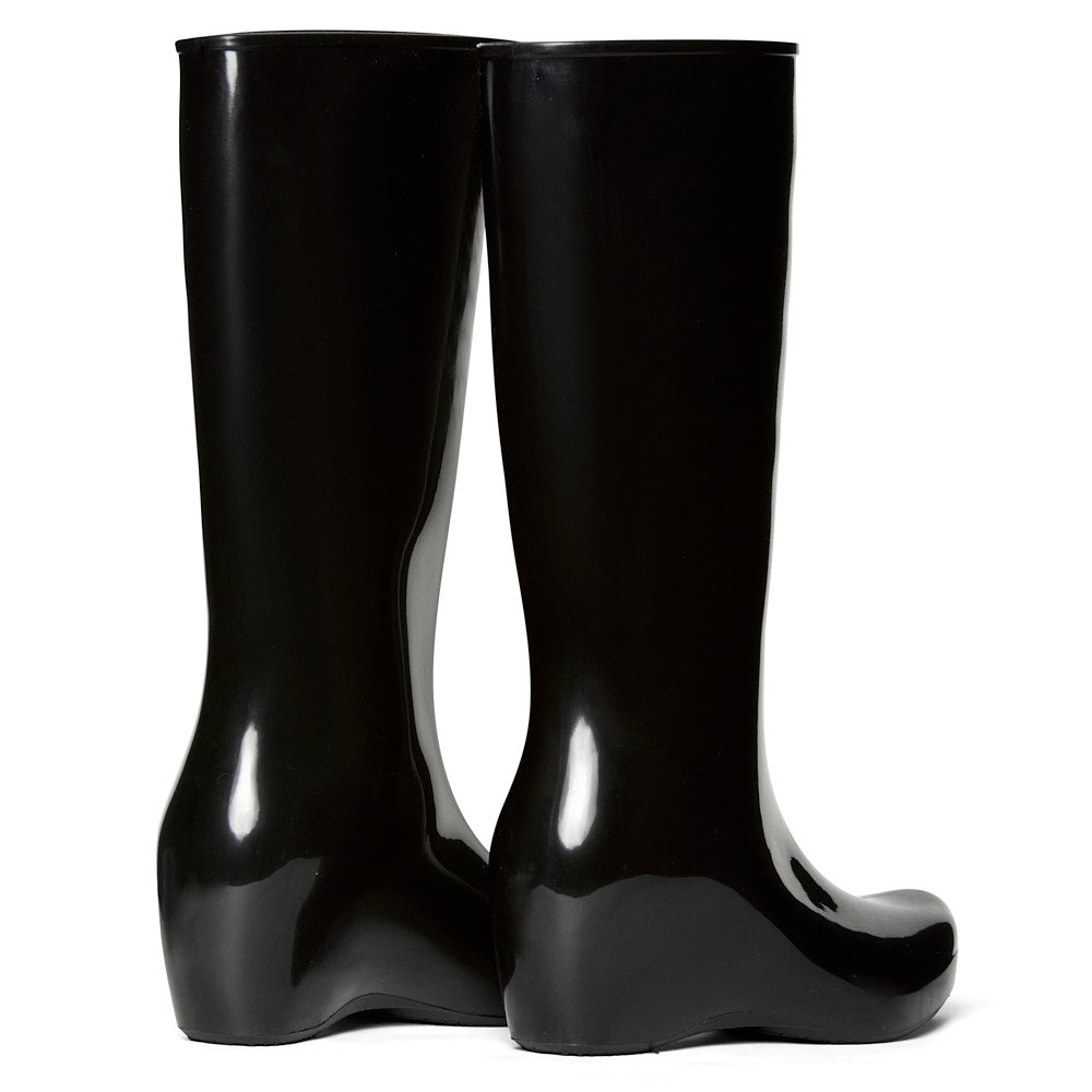 Bota de lluvia impermeable mujer negro Giulia