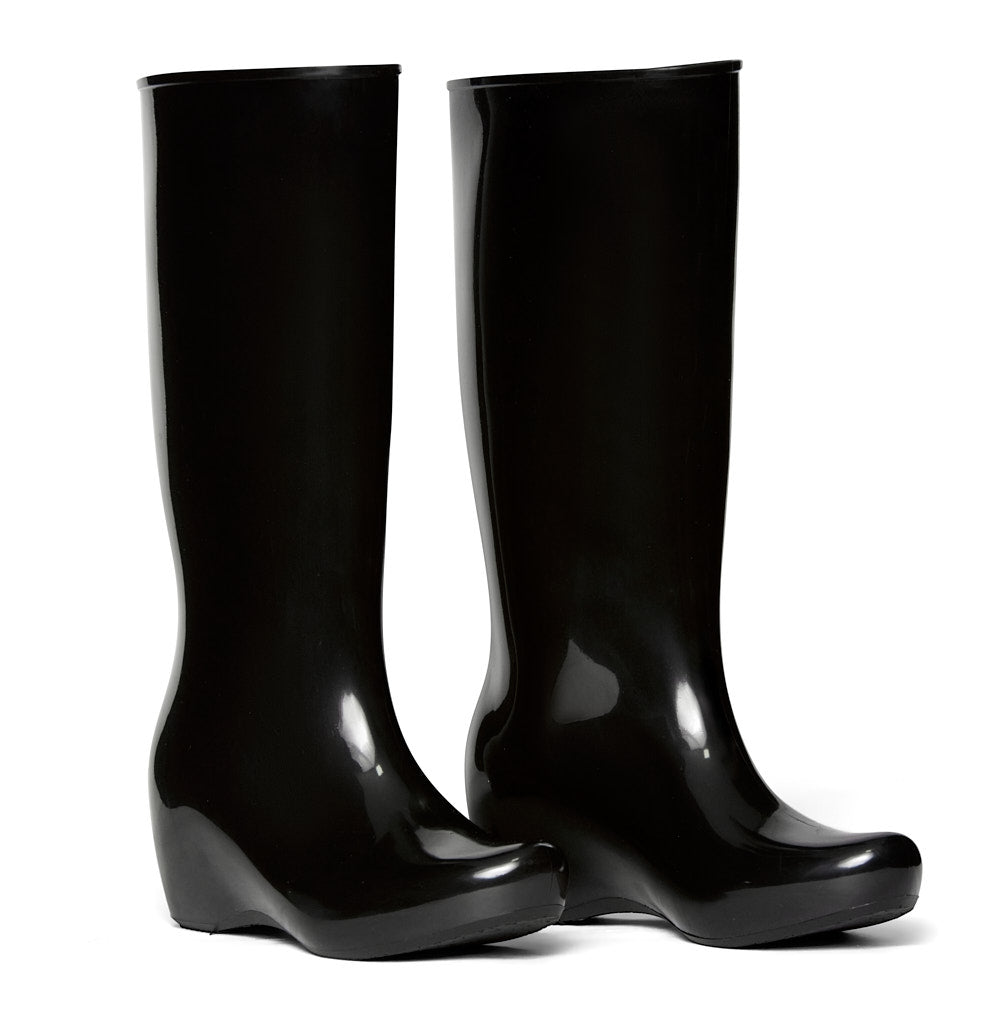 Bota de lluvia impermeable mujer negro Giulia