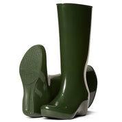Bota de lluvia impermeable mujer verde Giulia