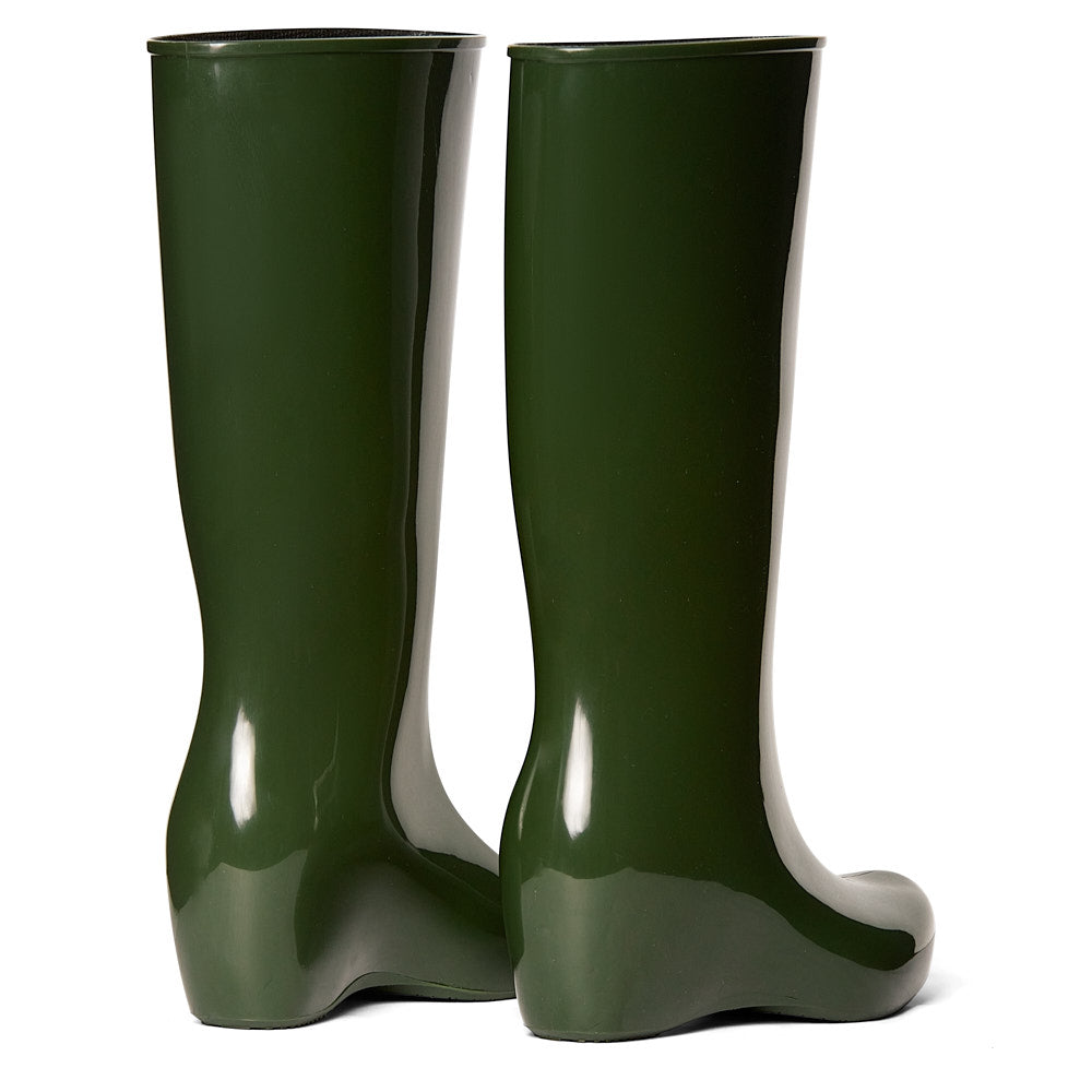 Bota de lluvia impermeable mujer verde Giulia