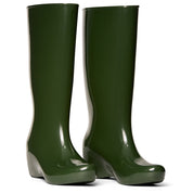 Bota de lluvia impermeable mujer verde Giulia